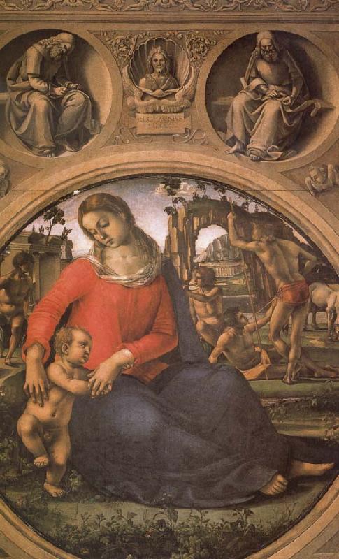 Luca Signorelli The Madonna and the Nino with prophets Sweden oil painting art